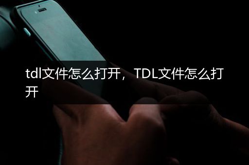 tdl文件怎么打开，TDL文件怎么打开