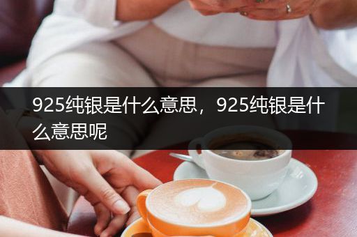 925纯银是什么意思，925纯银是什么意思呢